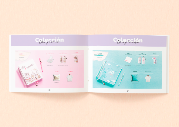 Diseño editorial de catálogo de productos