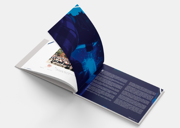Diseño editorial para fundación Kinal