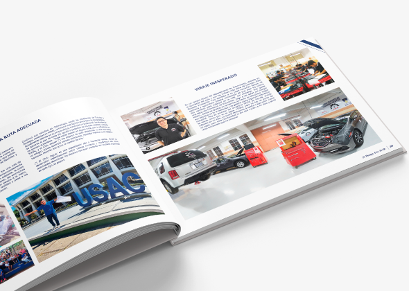 Diseño editorial para fundación Kinal